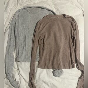 Abercrombie ribbed long sleeves